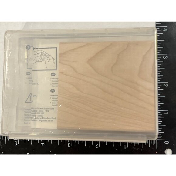 UNMOUNTED NEW Stampin Up! Magnificent Maple Wood Mount Rubber Stamp 131868 - Picture 3 of 4